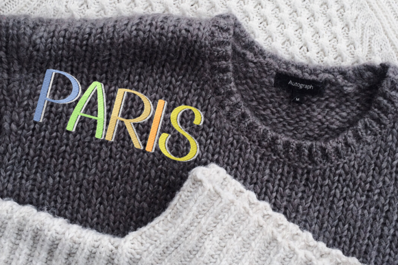 Paris Shadowing Lettering: A Chic Holiday Embroidery Review