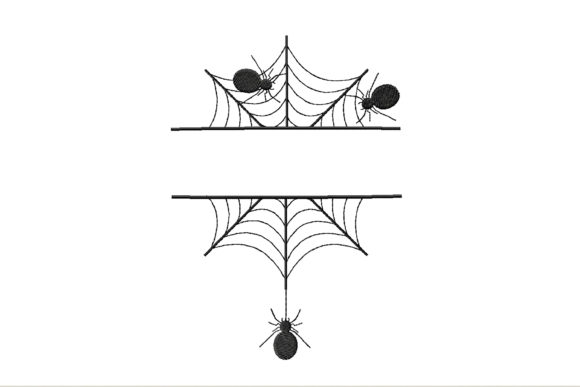 Review: Halloween Spider Web Monogram Design